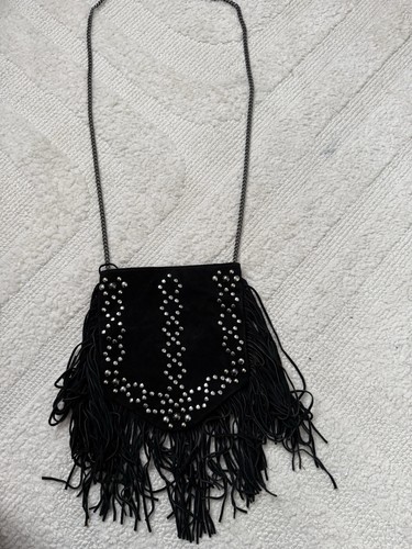 Schwarze wildleder tasche - schwarze, wildleder-tasche