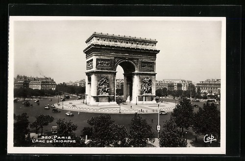 Paris arc de - paris,, triomphe