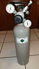 CO2 Flasche 2 kg mit Druckminderer voll Ventil Manometer Meerwasser Aquaristik