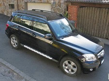 Alu Trittbretter Schweller MICRO Stripes für Mercedes-Benz GLK X204 ab 2008