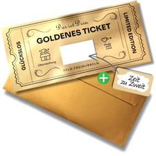 Gutschein goldenes ticket - gutschein,