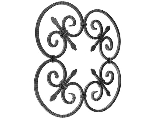 Schmiedeeisen ornament 59x59cm - ornament,