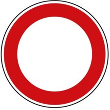 Verbot für fahrzeuge aller - für,