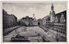 AK Leipzig, Der Markt und das alte Rathaus, um 1904, gelaufen