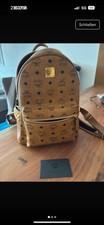 MCM Damen Rucksack Beige Leder
