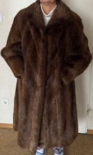 Pelzmantel Bisam lang Gr. 48