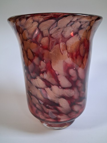 Studio glas vase - glas, signiert