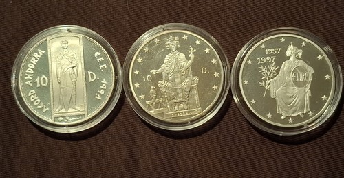 Dinars andorra - 3x, 10