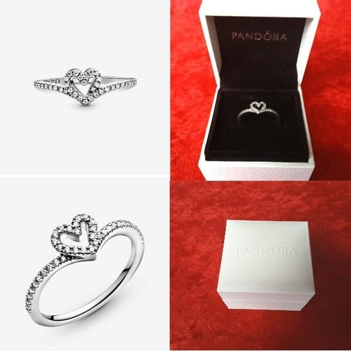 Pandora wish bone - heart, ring
