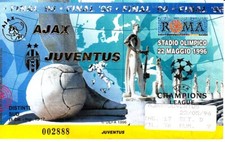 Ticket 22.5.96 CL Finale Ajax Amsterdam - Juventus Turin in Rom Italien Holland
