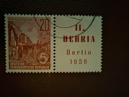 Briefmarke ddr 1959 - briefmarke,