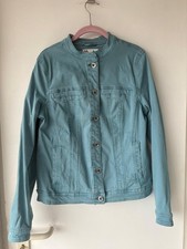 Cecil Damenjeansjacke in Blau/Grün Gr. M