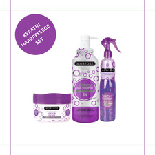 Morfose Keratin Haarpflege Kombi Set Shampoo Maske 2 Phasen Hair Conditioner