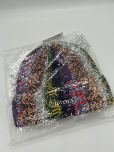 Supreme tinsel stripe beanie - supreme,