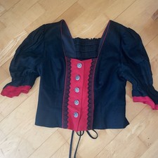 Damen Trachten Mieder Bluse Gr 40 Landhaus