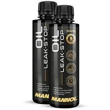 Motor Öl Oel Leck Stop MANNOL 2x 250 ml Dicht Verlust Ölverlust Motordichtmittel