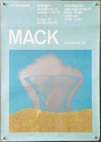 Original heinz mack siebdruck - mack,