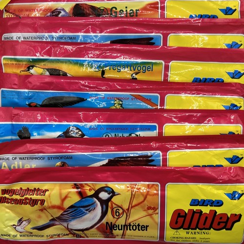 Styroporvögel bird glider - 7x,