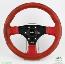 Raid Lenkrad Leder Rot