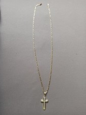 Halskette Gold 585 Er  58cm Lange Gewicht 11,1 Gr + Kreuz