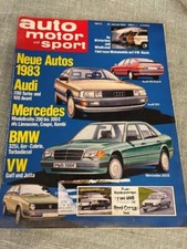 Auto Motor Sport AMS 2/83 Jaguar XJ 6 VW BUS T3 Wohnmobile Dehler Joker Corsa