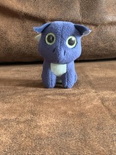 Kleiner, Blauer Drache Mit Glitzeraugen Größe ~10 cm Stofftier Kuscheltier