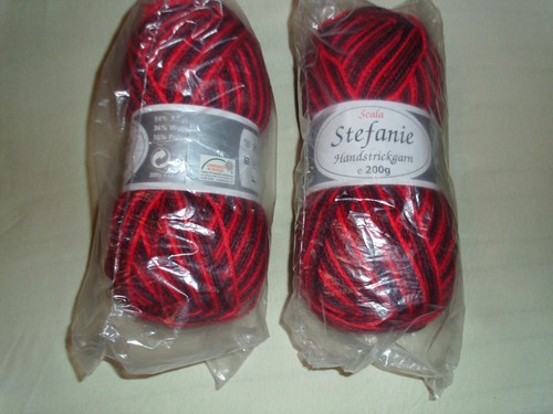 200g wolle rot - x,