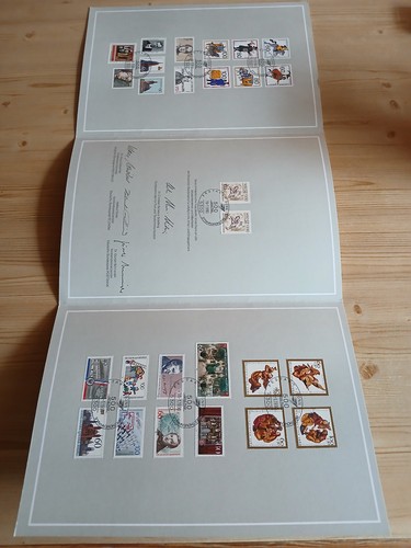 Briefmarken klappkarte - briefmarken,