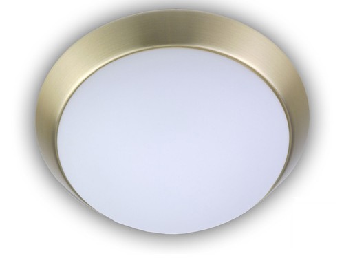 Led opal glasleuchte - opal, messing