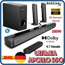 Soundbar für TV Dolby Atmos Ultimea Apollo S60 4,1-Kanal 2-in-1 Lautsprecher