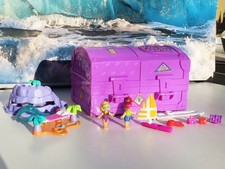 Mini Polly Pocket Surf 'n Swim Island 100% Komplett Bluebird