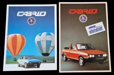 2x FIAT RITMO CABRIO Cabriolet BERTONE Prospekt Brochure Sammlung 1983 19