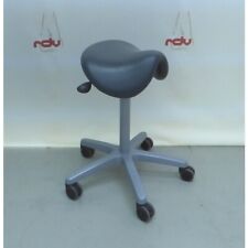 Sattelstuhl Rollhocker grau Behandlerstuhl Sattelsitz