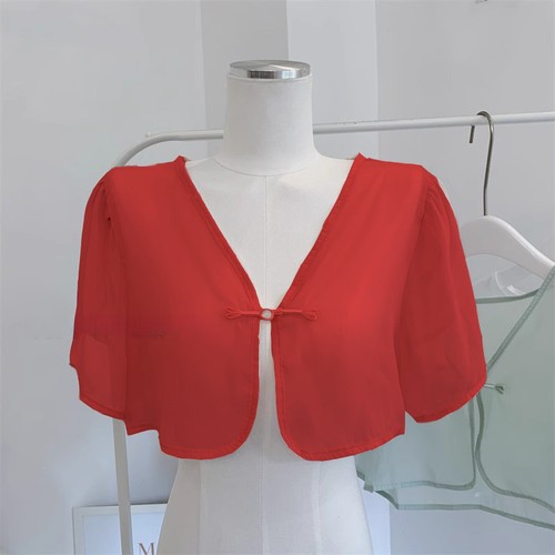 Damen chiffon bolero - damen,