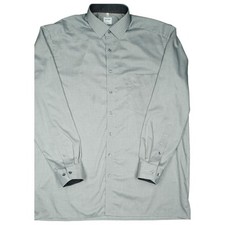 OLYMP Luxor Herren Langarm Hemd comfort fit Business 17 43 Grau gepunktet glanz