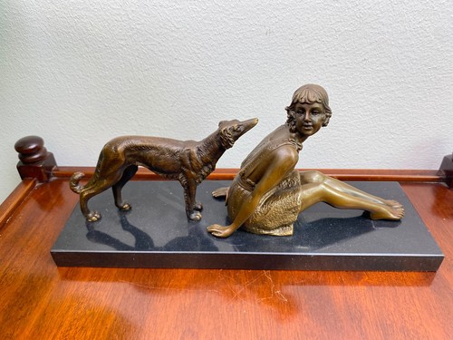 Bronze skulptur mädchen mit - skulptur,