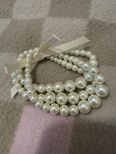 Perlenarmbänder (Kunstperlen), 3 Stück, Elastisch