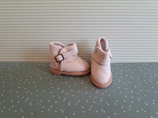 Puppenschuhe/halbstiefel in beige  - 5,6cm x 2,6cm