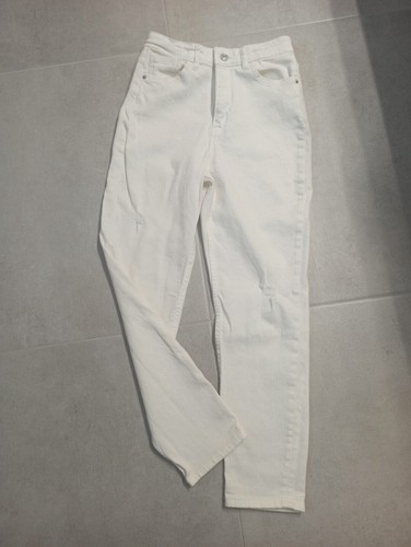 Jeans weiß mom relaxed - h&m,