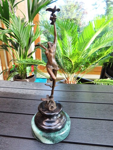 Bronze figur frau tänzerin - bronze,