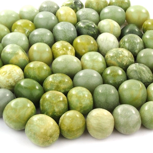 Handpolierte jade grün - grün, (