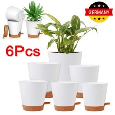 6 Packs Set Kräutertopf Selbstbewässernd Blumentöpfe mit Bewässerungssystem