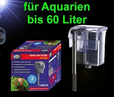 Aquarium Filter 🐠 160 L/h HÄNGEFILTER bis 60 L 🐠 Außenfilter Zubehör Garnelen