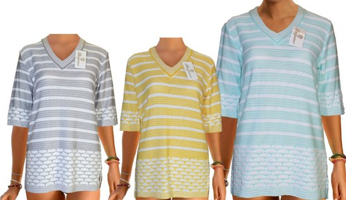 Damen leicht kurzarm - kurzarm, pullover