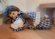 porzellpuppe, 50 cm, liegenden, gebraucht, Sammlerstück