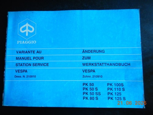 Werkstatthandbuch piaggio - werkstatthandbuch,