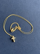 Hochwertiges massives Brillantkreuz von Quinn 750er Gelbgold/ 0,05ct