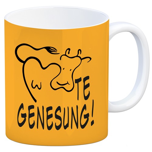 Kuhte genesung kaffeebecher - kuhte,