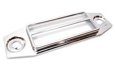 Chrome trim radio bezel trim