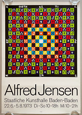 Plakat Poster - Alfred Jensen - Kunsthalle Baden Baden 1973 - Abstrakt